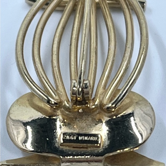 Winard vintage 12kgf gold filled 1 5/8” owl brooch pin (637) - Picture 6 of 6